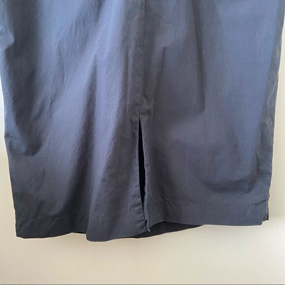 Aritzia-1-01 babaton Judith 100% Cotton Structured Deep V Midi Dress (Medium) - Picture 12 of 14